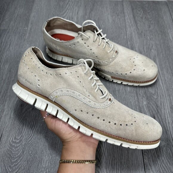 Cole Haan Men\'s ZERØGRAND Wingtip Brogue Nubuck Oxfords Size 10 Men\'s Shoes main image 9